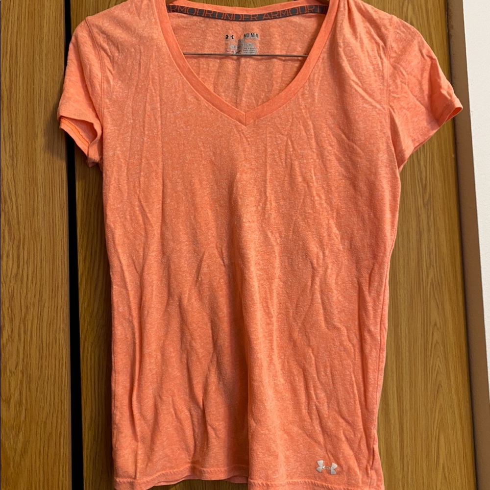 Peach underarmour tshirt